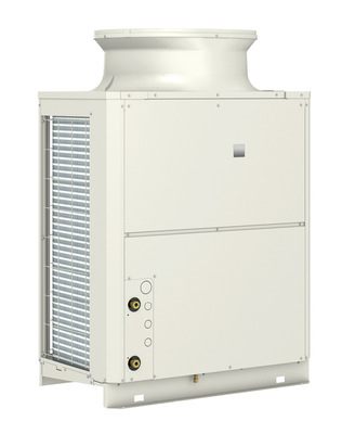 Die Heißwasser-Wärmepumpe   QAHV auf Basis des Kältemittels   R 744 (CO2) eignet sich für eine effiziente Bereitstellung von Warmwasser.