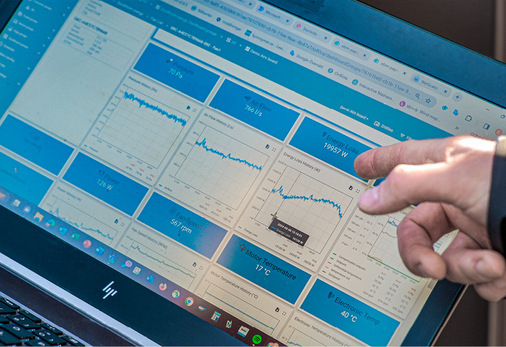 Via Cloud lassen sich die Daten des Lüftungssystems live monitoren und auswerten.