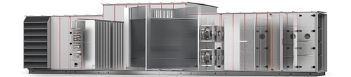 Die Aufteilung des Gesamtvolumenstroms auf mehrere Ventilatoren sorgt für homogenere Strömungsverhältnisse im Gerät. Auch Vibrationen und Schallemissionen fallen geringer aus als bei einem Freiläufer.