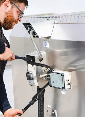 Die LZD-Module werden auf Höhe der Revisionsschalter montiert.