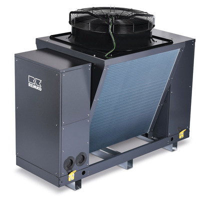 Die Wärmepumpe SQW Pro kann für Kaskaden bis 380 kW eingesetzt werden – hier das Modell ohne Designhaube.