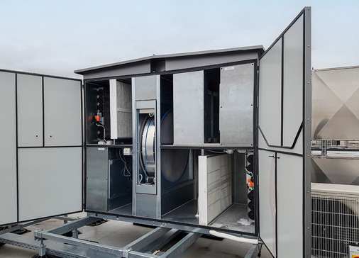 Die Rotations- Wärmeübertrager der Serie Duplex Roto von Airflow bestehen aus Aluminium, erreichen einen hohen Wärmerückgewinnungsgrad, übertragen Feuchte und sind besonders korrosionsbeständig.