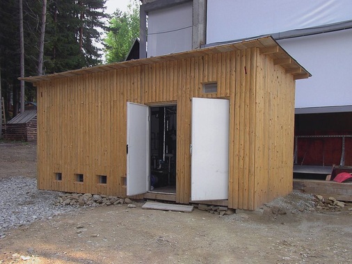 Aufstellung der Maschine im Maschinenhaus
