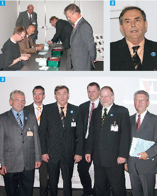 1 Mit Spannung wurde die Stimmenauszählung verfolgt, hier unter der Aufsicht 
von RA Thomas Heuser (h.l.) und VDKF HGF Rudolf Pütz.2 Werner Häcker, 
bisher Landesvorsitzender in Baden-Württemberg, bewarb sich um das Amt des 
VDKFPräsidenten, und er wurde…