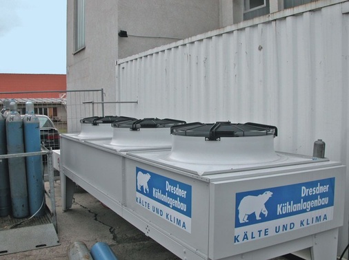 Gaskühler (Güntner, 1. Stufe unbesprüht)
