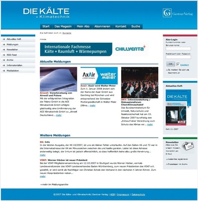 Vorsprung durch Wissen die ideale Ergänzung zur monatlichen KK:Das 
Fachportal für die Kälte und Klimabranche jetzt für zusätzliche Services 
kostenlos anmelden!
