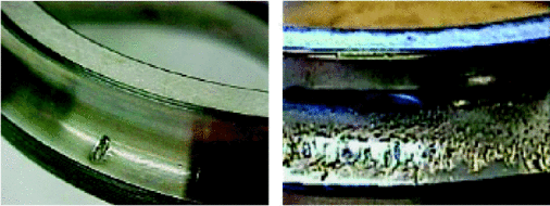 Fortschreitender Lagerverschleiß
