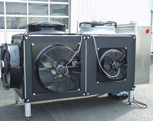 Bild 4: Testaufbau auf dem Firmengebäude in Mulfingen
