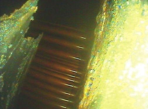 Die endoskopische Untersuchung der Absorptionskälte­maschinen zeigte 
deutliche Auflösungs­erscheinungen durch Korrosion
