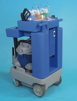 Das 100 HVAC-Reinigungssystem ist eine komplett ausgerüstete Station für 
Innengeräte
