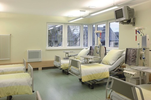 Im Obergeschoss kamen Designtruhen zum Einsatz
