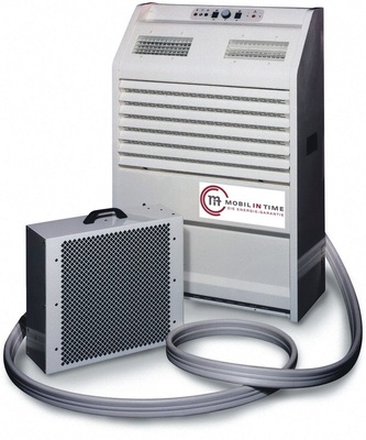 Nicht immer sind große Kälteleistungen nötig: Der Energiedienstleister 
vermietet auch Klimageräte in Split-Ausführung mit 4 oder 7 kW 
Kälteleistung, die durch den Betrieb an 230-V-Netzspannung sofort 
betriebsbereit sind
