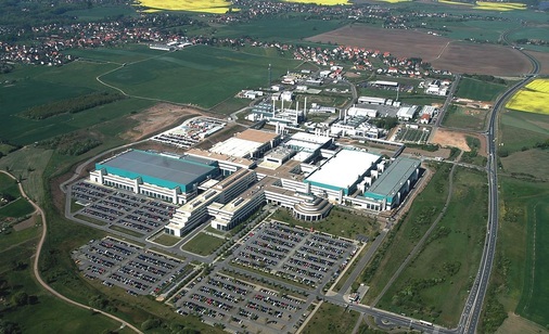 Luftbild des AMD-Standorts in Dresden
