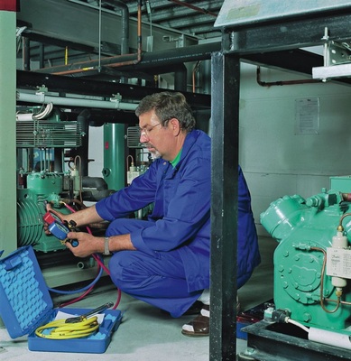 Die Tiefkühlung dieses Supermarktes wurde frühzeitig von R 22 auf R 407A 
umgestellt. Für die gleichzeitige Neuinstallation der Normalkühlung fiel 
die Entscheidung für R 134a
