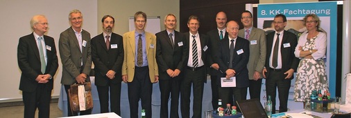 Gruppenbild zum Vormittagsprogramm (v.r.): Andrea Voigt, Michael Weilhart, 
Dr. Karsten Schwennesen, Dr. Rainer Jakobs, Heribert Baumeister, Horst 
Wendelborn (Nachmittagsprogramm), Joachim Gerstel, Prof. Dr. Michael 
Kauffeld, Albrecht Höpfer, Dr…