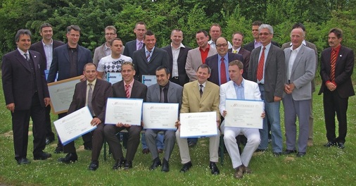 Freisprechung der Meister sowie der Montage- und Servicetechniker am 5. Juni 
2009 in Springe
