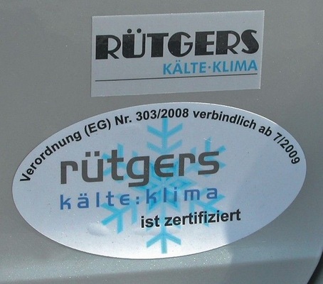 Rütgers wirbt auf seinen Fahr­zeugen aktiv für die Zertifizierung von 
Personal und Betrieben
