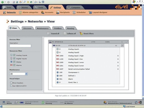Obwohl die HACCP-Normen die tägliche manuelle Kontrolle der Temperaturen 
vorschreiben, wird die Funktion sämtlicher Kühlzellen im Le Favaglie 24 
Stunden kontinuierlich vom System Televis überwacht
