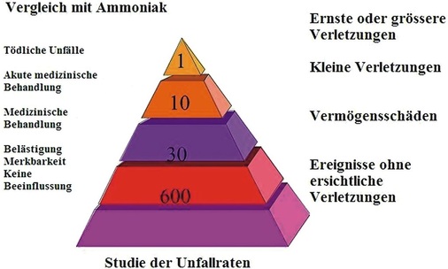 Kennzahlen für Unfälle nach der Studie von Bird und Germain
