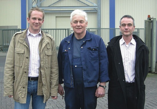 Das Team von Zimmermann Industriekälte (v. l.): Frank Baltruschat, 
Geschäftsführer, Rolf Düser, Bauleiter, und Wolfgang Holler, 
Projektingenieur
