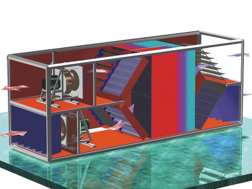 Regeneratives System zur Wärmerückgewinnung mit feststehender Speichermasse
