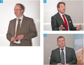 Die Referenten beim Frigotechnik Praxistreff:
1 Andre Hillmer
2 Bernd Lohbreier
3 Berthold Schnase
