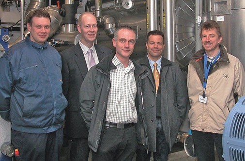 V.r.: Hubert Friedrich, Enprovis GmbH, Nils Büngeler, GEA Grasso GmbH, 
Wolfgang Holler, Zimmermann GmbH, Matthias Feldmann, Alfa Laval Mid Europe 
GmbH und Markus Stüdemann, Zimmermann GmbH
