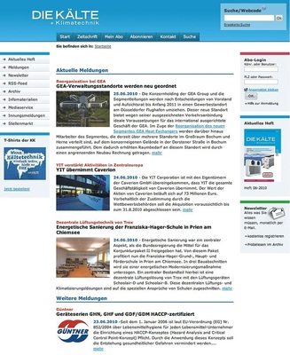 Vorsprung durch Wissen die ideale Ergänzung zur monatlichen KK:
www.diekaelte.de
Denken Sie auch daran, unseren kostenlosen Newsletter zu abonnieren.
