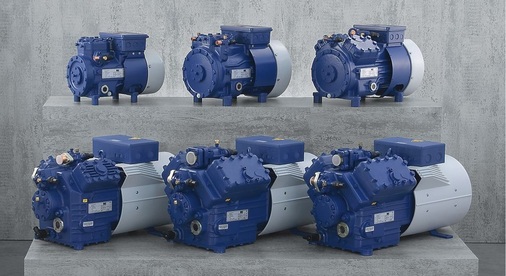 Bild 6: Luftgekühlte halbhermetische Verdichterbaureihe HA für die 
Tiefkühlung (R 22/R 404A/R 507)
