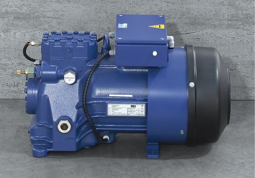 Bild 5: Luftgekühlter halbhermetischer transkritischer HA2 CO2 T-Verdichter 
für Tiefkühlung, Normalkühlung und Klimaanwendungen
