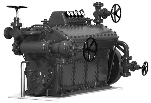 Bild 6: NH3-Wechselstromverdichter der MAFA Halle aus den 50er-Jahren [5]
