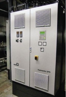 Das Mehrpumpenregelsystem Hyamaster sorgt für ein optimiertes Zusammenspiel 
von parallel geschalteten Pumpen
