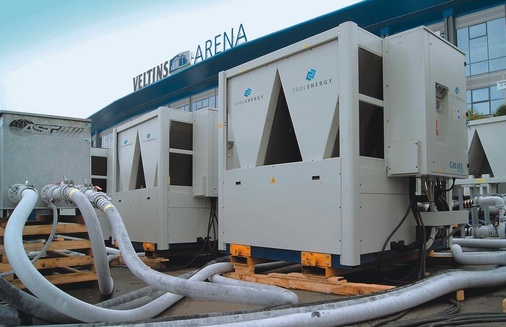 Geballte Kältepower: Acht leistungsstarke Kaltwassersätze installierte 
CoolEnergy in Gelsenkirchen
