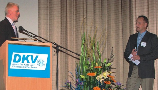 J. ter Veen mit dem Moderator der AA II.2, Jürgen Süß
