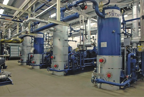 Die Ammoniak-Wärmepumpenanlage im norwegischen Drammen wird mit einer 
Heizleistung von 15 MW künftig mehr als 60 000 Einwohner sowie Unternehmen 
mit umweltfreundlicher Wärme versorgen.
