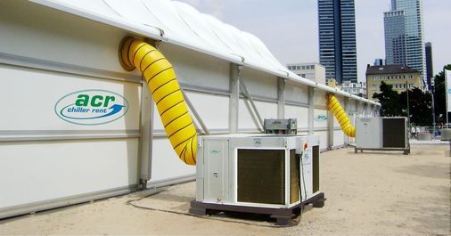 Installierte Rooftopeinheiten.
