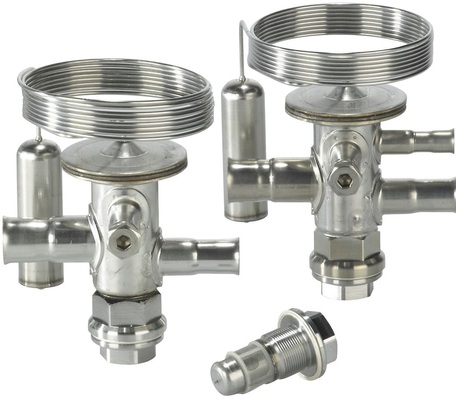 Edelstahl-Expansionsventile mit austauschbarer Düse TUAE.
