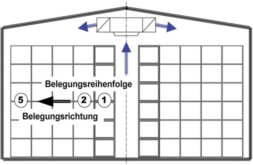 Belegungsreihenfolge der fortschreitenden Stapelung.
