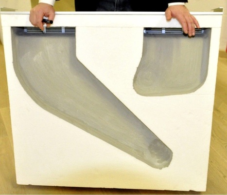 Die Rückseite der Geräte ist bereits mit Vorluft- und Zuluftkanälen 
profiliert, um die Montage an den Durchbrüchen der Außenfassade zu 
vereinfachen.
