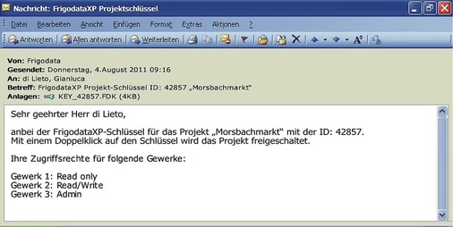 Die Benutzer erhalten die Passwörter von Wurm per E-Mail in einem 
verschlüsselten Projektkey.

