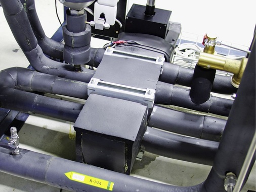 Die Expansions-Kompressions-Einheit wurde in der Kälteanlage integriert.
