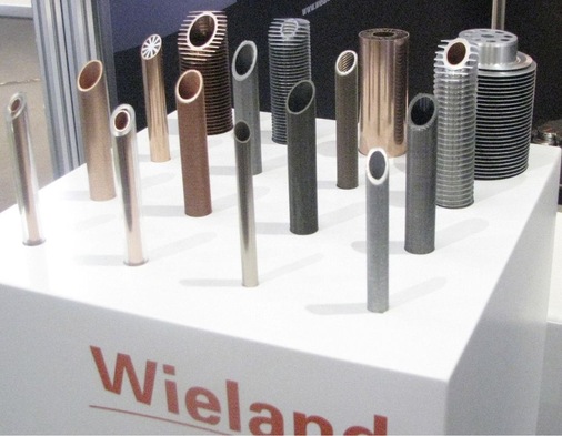 Wieland präsentiert seine Rohre für Wärmeübertrager.
