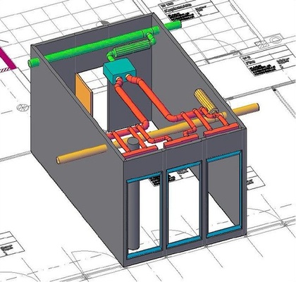 Bild 2: 3D-Ansicht eines Standardbüros
