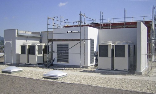 Bild 8: VRF-Außeneinheiten auf dem Dach
