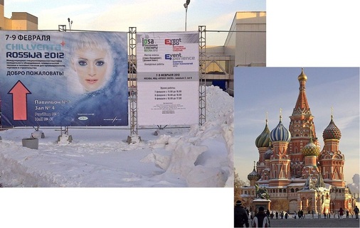 Chillventa Rossija: Ein vertrautes Gesicht im eisigen Moskauer Winter.
