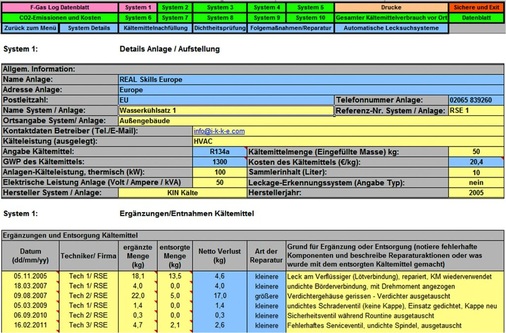Bild 3: „F-Gas-Logbuch“
