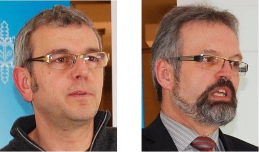Jürgen Kaul (OM Hessen-Thüringen, links) und Walter Walz (OM 
Baden-Württemberg) standen Rede und Antwort.
