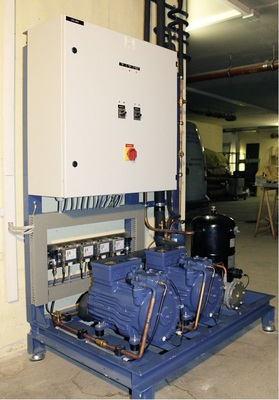 In der Bock-Unit arbeiten zwei halbhermetische Bock-Verdichter im Verbund.
