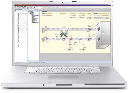 Bild 4: Mithilfe der Projektierungssoftware COACH von CentraLine stellte der 
MSR-Spezialist alle notwendigen Anlagenfunktionen ein.
