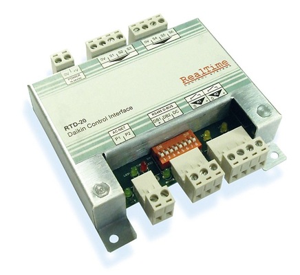 Mit der Zusatzplatine RTD-20 können Klimasysteme zum Beispiel in 
Ladengeschäften aus einer Hand ­intelligent geregelt werden.
